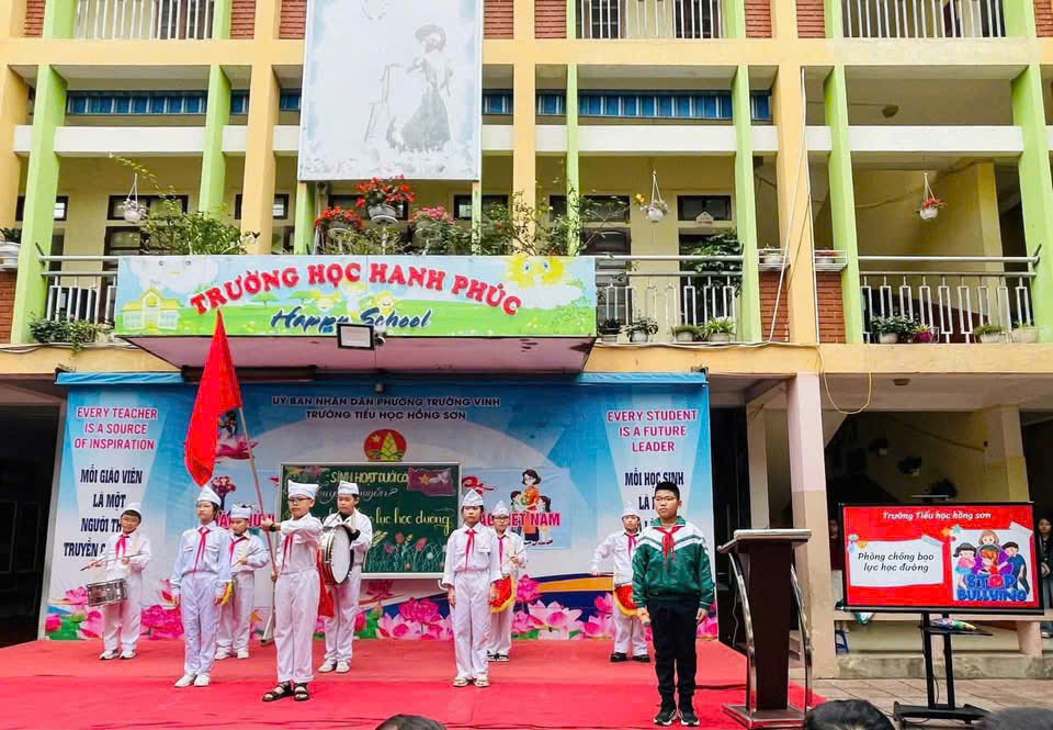 Liên đội trưởng Đào Xuân Hưng – niềm tự hào của Trường Tiểu học Hồng Sơn