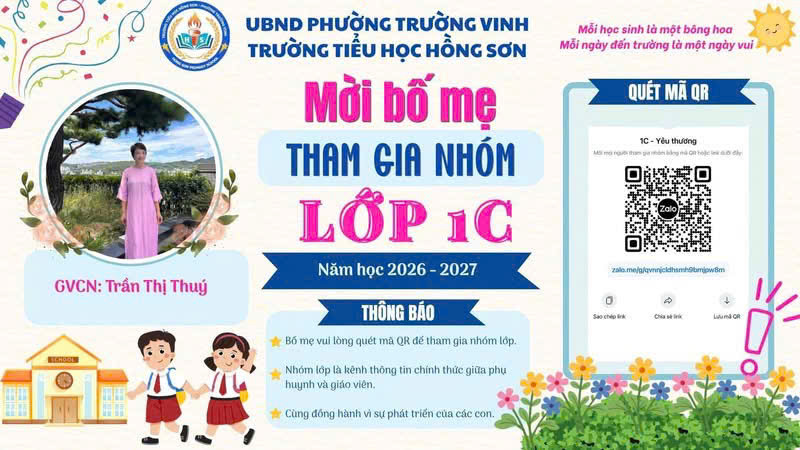 Trường Tiểu học Hồng Sơn hân hoan đón chào năm học mới 2026 - 2027. ❤️❤️❤️